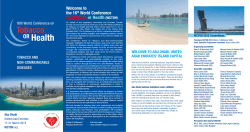 2015 Brochure - World Conference on Tobacco or Health