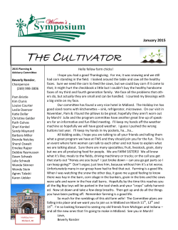 THE CULTIVATOR