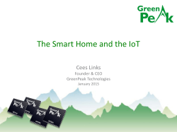 presentation - GreenPeak Technologies