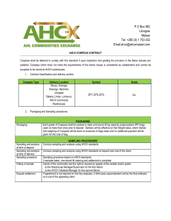 AHCX Cow Peas Contract
