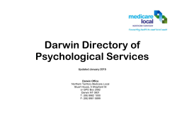 Darwin Directory of Psychological Services