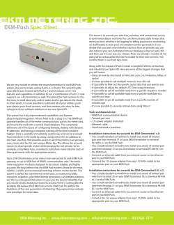 EKM-Push Spec Sheet