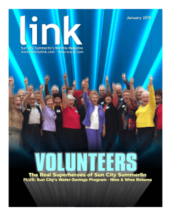January 2015 - Sun City Summerlin Community