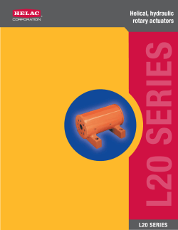 Helical, hydraulic rotar y actuators