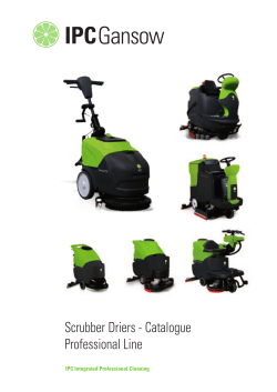 Scrubber Driers - Catalogue Professional Line