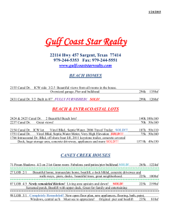 Gulf Coast Star Realty - Sargent, Texas Real Estate