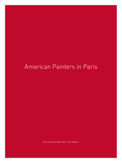 American Painters in Paris - Galerie Diane de Polignac