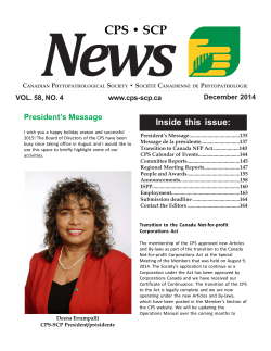 December 2014 - Vol 58 - Canadian Phytopathological Society