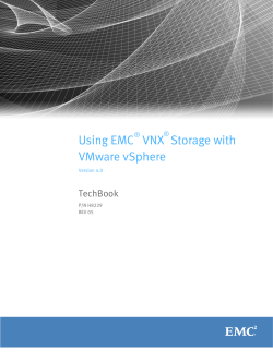 Using EMC VNX Storage with VMware vSphere