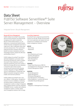 ServerView® Suite - Server Management