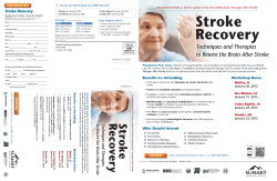 Stroke Recovery - Summit Professional Education