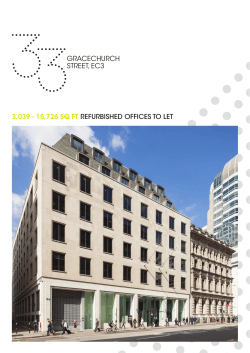 gracechurch street, ec3 3039 - 15726 sq ft refurbished offices to let