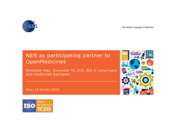 NEN as participating partner to OpenMedicines