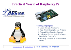 Practical World of Raspberry Pi
