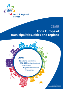 - Council of European Municipalities and Regions