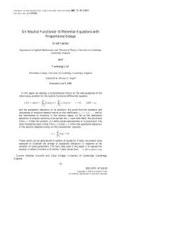 On Neutral Functional-Differential Equations with