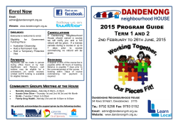 2015 Program Guide Term 1 and 2