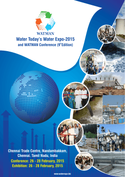 Call for Paper - Water Expo 2015