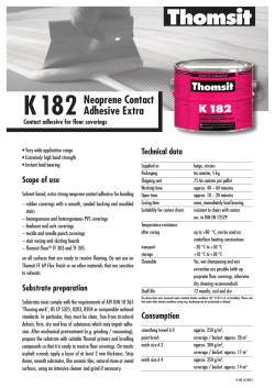 Technical Data Sheet: K 182