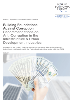 Building Foundations Against Corruption