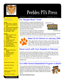 January 2015 - Peebles PTA