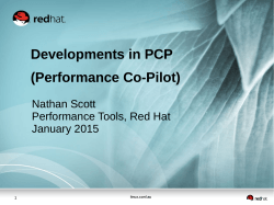 Developments in PCP (Performance Co