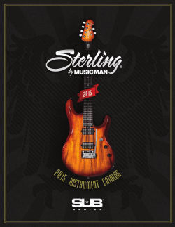 2015 SBMM SUB Catalog - the Sterling by Music Man Website