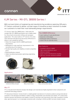 KJM Series - Mil-DTL 38999 Series I