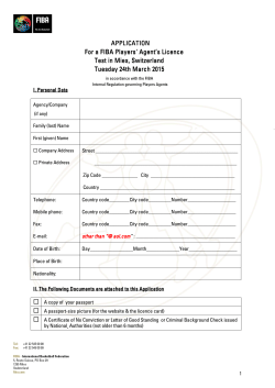 APPLICATION FORM AGENTS TEST