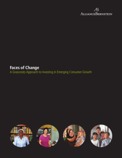 Faces of Change - AllianceBernstein