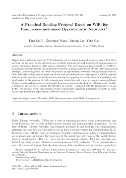 A Practical Routing Protocol Based on WiFi for Resources