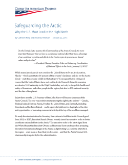 Safeguarding the Arctic - Center for American Progress