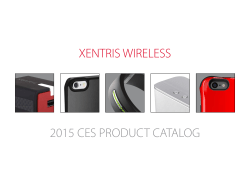 XENTRIS WIRELESS 2015 CES PRODUCT CATALOG