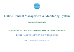 user manual for Industries - Online Consent Management Systems