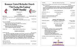 Early Bulletin - Kenmore United Methodist Church