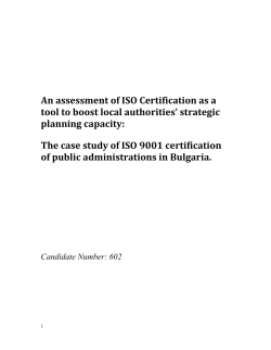 Alexandra Petrova on ISO certification