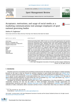 Acceptance, motivations, and usage of social media as a marketing
