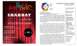 Shabbat Bulletin