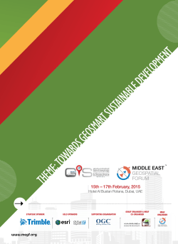 brochure - middle east geospatial forum 2015