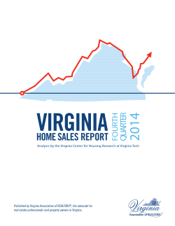 Home SAleS RepoRt second Quarter - Virginia Association of Realtors