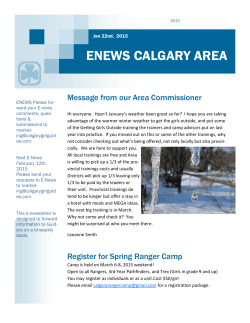 Jan 22, 2015 Calgary Area ENEWS