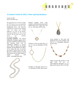 12 Jewelry Trends for 2015: 5 New Layering Necklaces