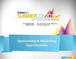 learn more - LLamasoft Inc. SummerCon 2015