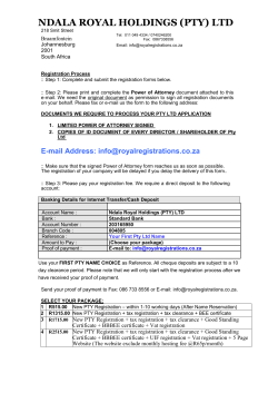 PTY_Application Form - BUSINESS REGISTRATIONS