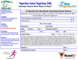 3/28 Sprint into Spring 5K, Mansfield, NJ