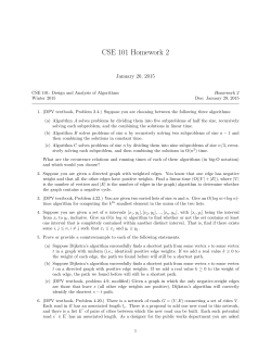 CSE 101 Homework 2 - UCSD VLSI CAD Laboratory