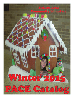 Winter PACE on-line Catalog - Pulaski Community School District