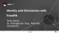 Identity and Directories with FreeIPA