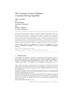 The Cassowary Linear Arithmetic Constraint Solving Algorithm