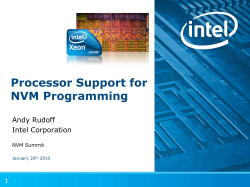 Processor Support for NVM Programming